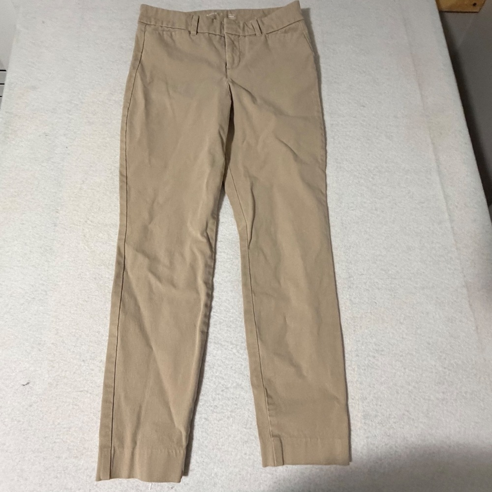 Old Navy High-Rise Pixie Ankle Pants Tan Khaki Size 2 Secret-Smooth Pockets